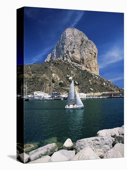 The Penyal d'Ifach Towering Above the Harbour, Calpe, Costa Blanca, Valencia Region, Spain-Ruth Tomlinson-Stretched Canvas