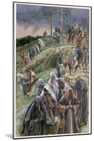 The People, Beholding the Things That Were Done, Smote their Breasts'-James Tissot-Mounted Giclee Print