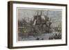 The People of Boston Throwing the Tea Overboard-null-Framed Giclee Print