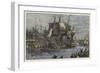 The People of Boston Throwing the Tea Overboard-null-Framed Giclee Print