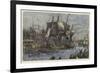 The People of Boston Throwing the Tea Overboard-null-Framed Giclee Print