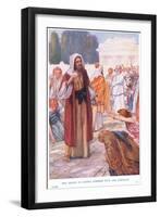 The People of Lystra Worship Paul and Barnabus-Arthur A. Dixon-Framed Giclee Print