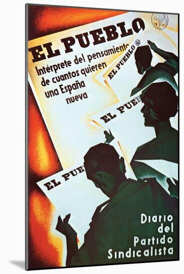 The People Represent the Thinking of Those Who Want a New Spain-Arturo Ballester-Mounted Art Print