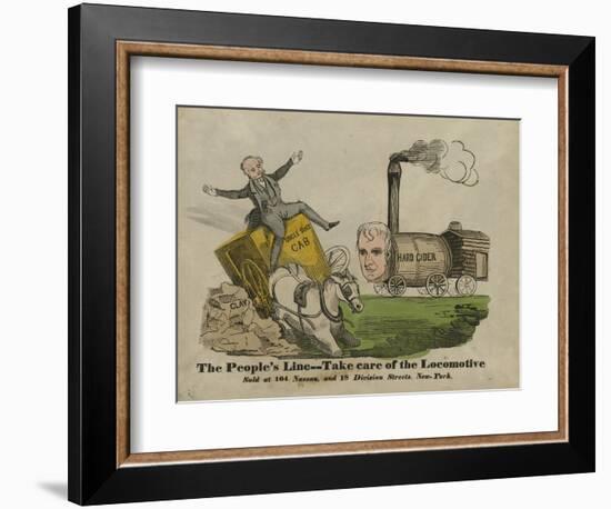 The people's line--Take care of the locomotive, 1840-American School-Framed Giclee Print