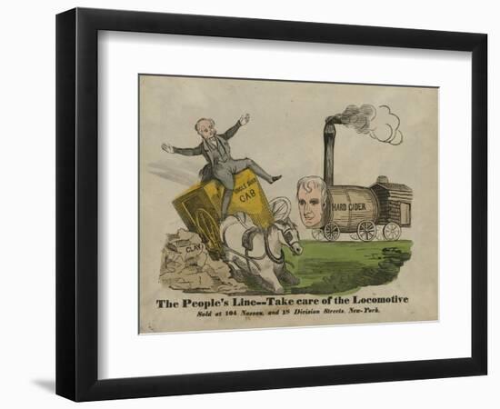 The people's line--Take care of the locomotive, 1840-American School-Framed Giclee Print