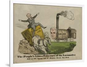 The people's line--Take care of the locomotive, 1840-American School-Framed Giclee Print