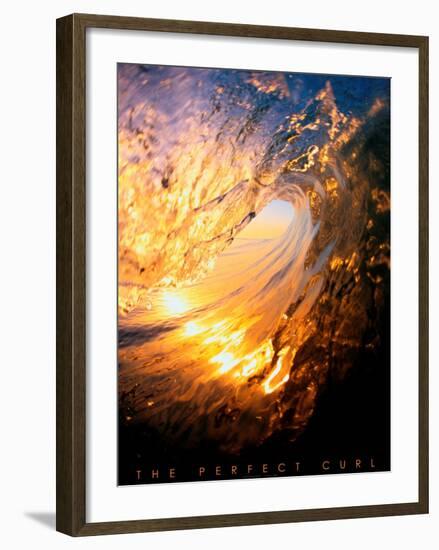 The Perfect Curl-null-Framed Art Print
