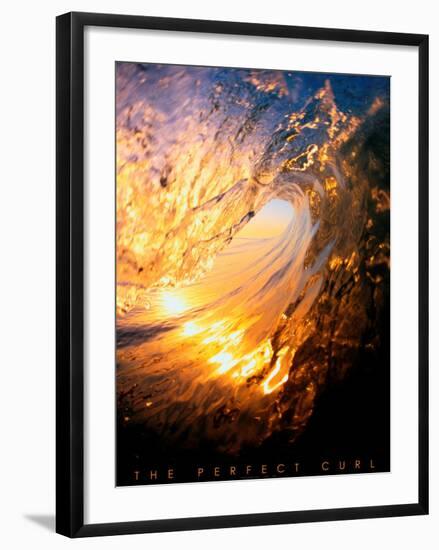 The Perfect Curl-null-Framed Art Print