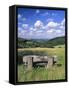 The Perfect Summer's Day, Swabian Alb, Baden Wurttemberg, Germany, Europe-Markus Lange-Framed Stretched Canvas