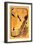 The Performance of Jane Avril-Henri de Toulouse-Lautrec-Framed Art Print