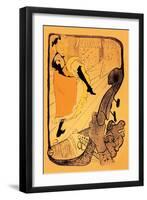 The Performance of Jane Avril-Henri de Toulouse-Lautrec-Framed Art Print