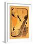 The Performance of Jane Avril-Henri de Toulouse-Lautrec-Framed Art Print