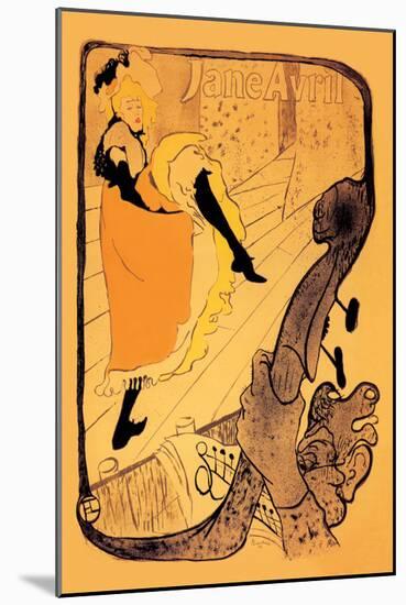 The Performance of Jane Avril-Henri de Toulouse-Lautrec-Mounted Art Print