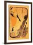 The Performance of Jane Avril-Henri de Toulouse-Lautrec-Framed Art Print