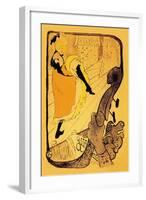 The Performance of Jane Avril-Henri de Toulouse-Lautrec-Framed Art Print