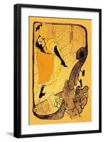 The Performance of Jane Avril-Henri de Toulouse-Lautrec-Framed Art Print