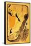 The Performance of Jane Avril-Henri de Toulouse-Lautrec-Framed Stretched Canvas