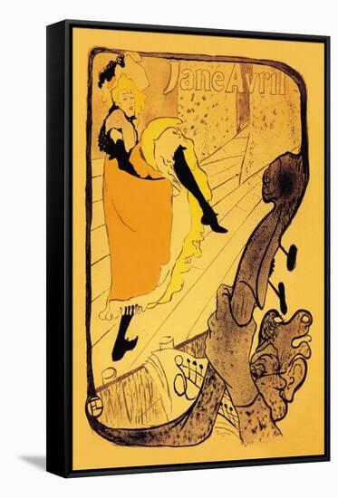 The Performance of Jane Avril-Henri de Toulouse-Lautrec-Framed Stretched Canvas