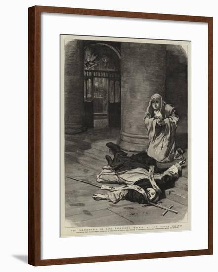 The Performance of Lord Tennyson's Becket at the Lyceum Theatre-null-Framed Giclee Print