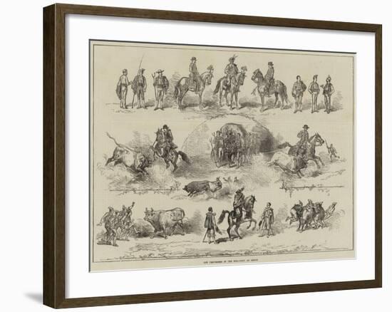 The Performers in the Bull-Fight at Lisbon-null-Framed Giclee Print