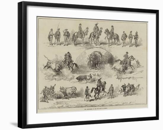 The Performers in the Bull-Fight at Lisbon-null-Framed Giclee Print