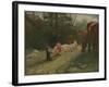 The Performing Dog, C. 1875-John Lewis Brown-Framed Giclee Print