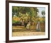 The Pergola, 1868 - Il Pergolato-Silvestro Lega-Framed Art Print