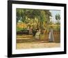 The Pergola, 1868 - Il Pergolato-Silvestro Lega-Framed Art Print