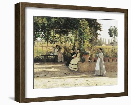 The Pergola, 1868-Silvestro Lega-Framed Giclee Print