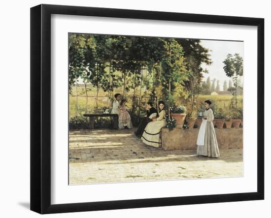 The Pergola, 1868-Silvestro Lega-Framed Giclee Print