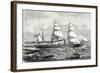 The 'Perière' Transatlantic Liner Launched in 1866-null-Framed Giclee Print