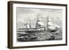 The 'Perière' Transatlantic Liner Launched in 1866-null-Framed Giclee Print