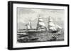 The 'Perière' Transatlantic Liner Launched in 1866-null-Framed Giclee Print