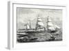 The 'Perière' Transatlantic Liner Launched in 1866-null-Framed Giclee Print