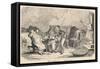 The Perils of Home Brew-George Cruikshank-Framed Stretched Canvas