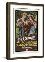 The Perils of Petersboro-Mack Sennett-Framed Art Print