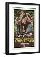 The Perils of Petersboro-Mack Sennett-Framed Art Print