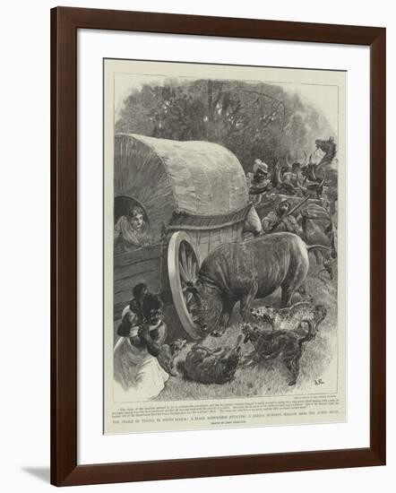 The Perils of Travel in South Africa-John Charlton-Framed Giclee Print