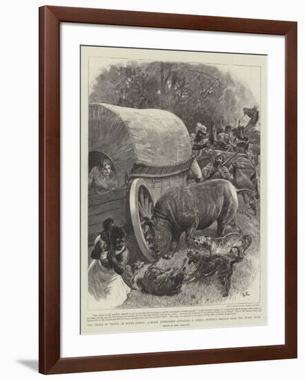 The Perils of Travel in South Africa-John Charlton-Framed Giclee Print