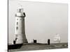 The Period Italian Sail Ship Amerigo Vespucci Under Full Sail Approaches Plymouth Sound, Aug 1967-null-Stretched Canvas