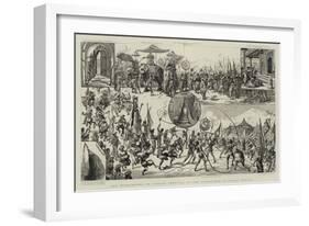 The Perraherra, or Annual Festival of the Singhalese at Kandy, Ceylon-null-Framed Giclee Print