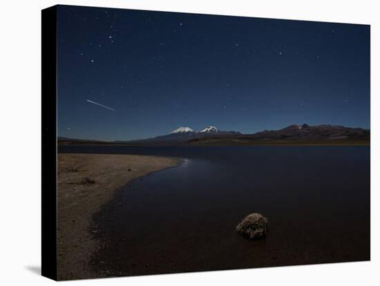 The Perseid Meteor Shower Streaks across the Sky Above Sajama National Park-Alex Saberi-Stretched Canvas