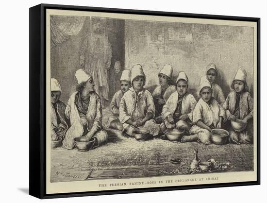 The Persian Famine, Boys in the Orphanage at Shiraz-null-Framed Stretched Canvas