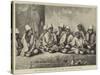 The Persian Famine, Boys in the Orphanage at Shiraz-null-Stretched Canvas