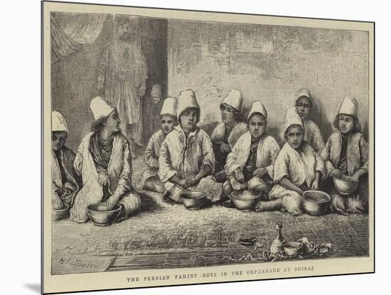 The Persian Famine, Boys in the Orphanage at Shiraz-null-Mounted Giclee Print