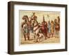 The Persian King Shapur I Using the Captured Roman Emperor Valerian as a Footstool, C260-null-Framed Giclee Print