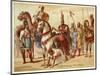 The Persian King Shapur I Using the Captured Roman Emperor Valerian as a Footstool, C260-null-Mounted Giclee Print