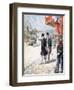 The Persian Shah Mozzafar Al-Din Shah Qajar in France, 1902-null-Framed Giclee Print