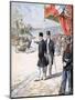 The Persian Shah Mozzafar Al-Din Shah Qajar in France, 1902-null-Mounted Giclee Print