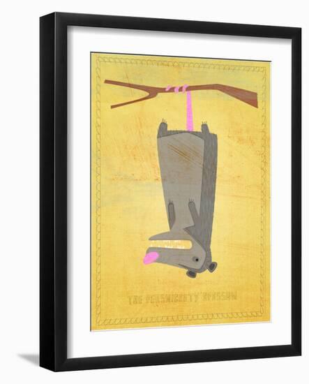 The Persnickety Opossum-John W Golden-Framed Giclee Print